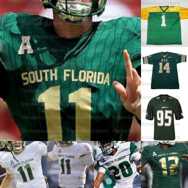 Maglie da calcio personalizzate USF South Florida College Josh Black Kirk Livingstone Juwuan Brown Kelley Joiner Jr. Bryce Miller Jacob