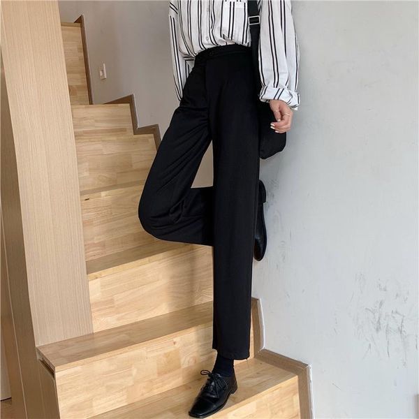 

women's pants & capris po of autumn clothing casual long johns high waist, Black;white