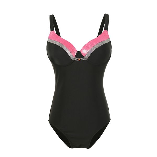Xinxin Soldsuit Sólida Underwire Bodysuit Sexy Patchwork Mujer Ternos Banhos Plus Size Swimwear Mulheres 210712