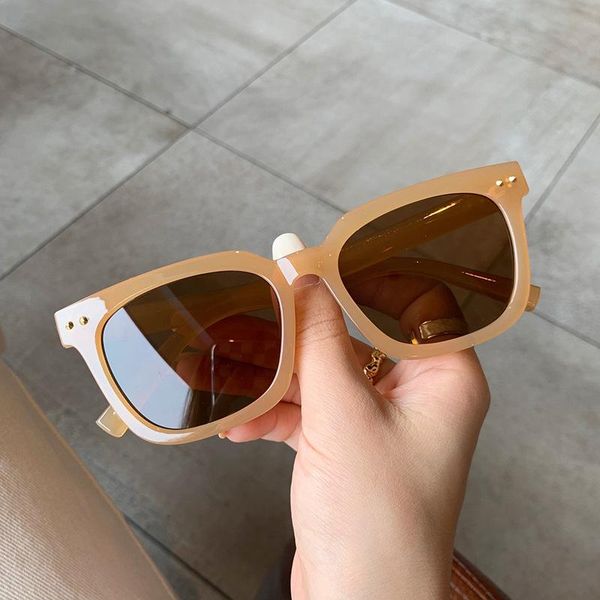 

sunglasses vintage square women acetate frame rectangle sun glasses fashion female brown oculos, White;black