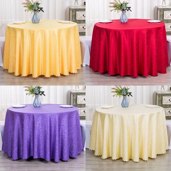 

table cloth round jacquard tablecloth overlays wedding decoration banquet birthday home dining decor cover el