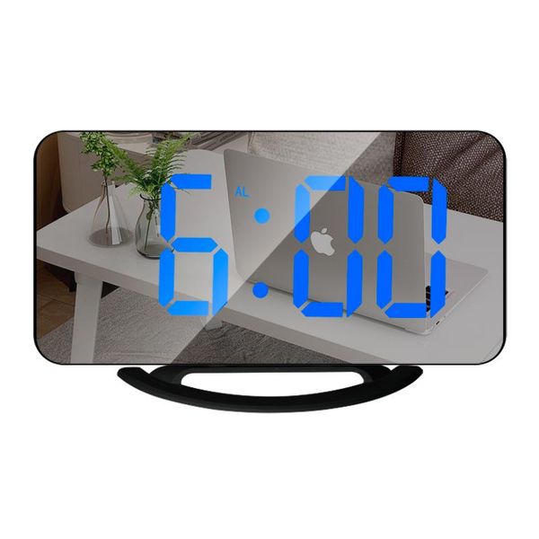 

other clocks & accessories led table clock mirror digital snooze wake up electronic alarm deskmust usb work