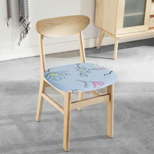 

chair covers 4pc jacquard seat protector printed kitchen stretch dining cover removable elastic case living room slipcover