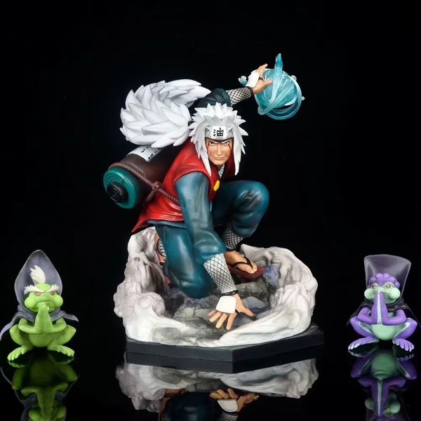 

Anime Ninja Hama Sennin Gk Statue Jiraiya Pvc Model Figure With Frog Toy 19CM