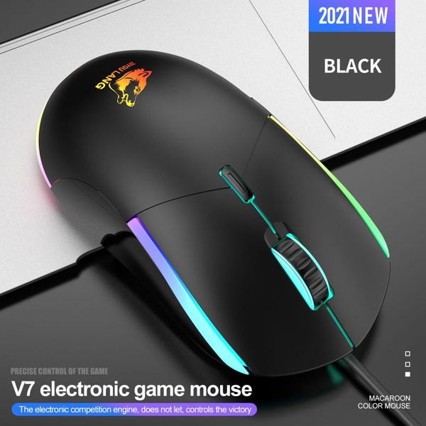 

gaming mouse computer gamer 2400 dpi 6 buttons optical pc mice ergonomic wired for lapgames
