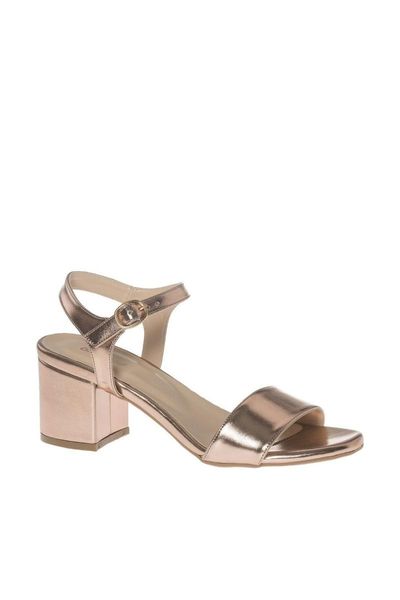 

sandals deichmann gold color female high-heeled, Black