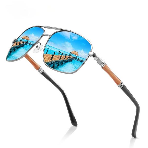 

sunglasses polarized for men women square fashion trend colorful coated glasses driving mirrors fishing uv400, White;black