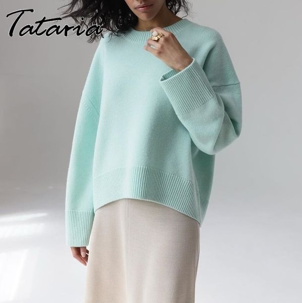 

pink sweater women spring solid o neck pullover cute sweaters yeloow korean style knitted long sleeve jumpers casual 210514, White;black