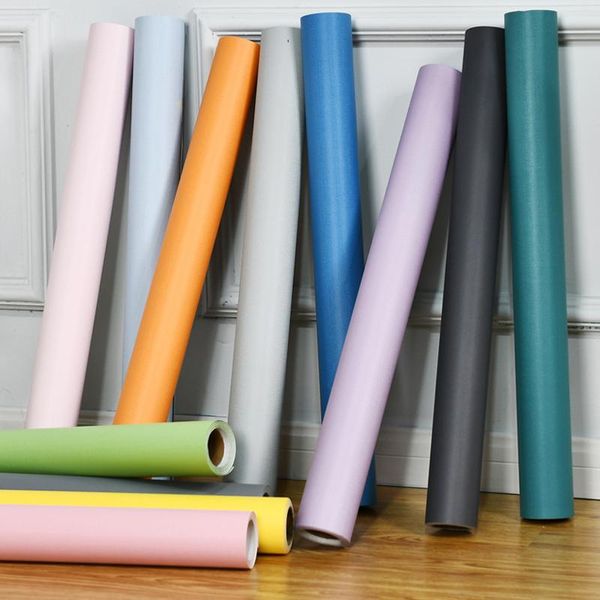 

wallpapers arrivals color matching wallpaper plain colors self adhesive pvc furniture renovation nordic decor kids room w236