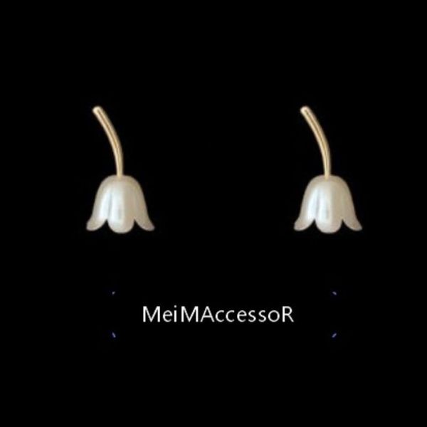 

earrings elegant lily simple temperament female