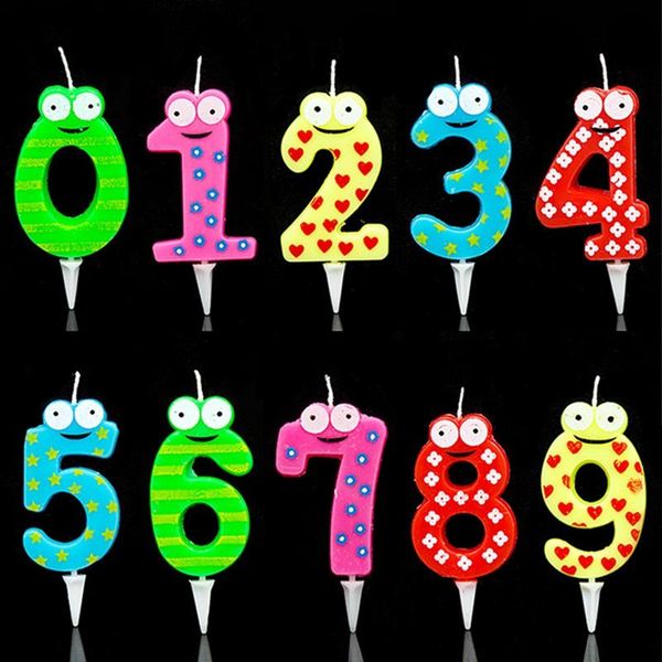 

candles party supply cartoon number happy birthday cake er cute decoration