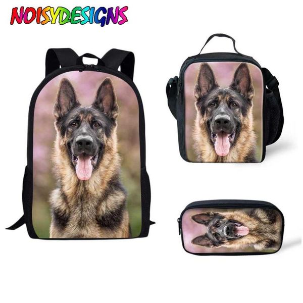

school bags noisydesigns shepherd dog pattern for girls boys 2021 kids bagpack bookbag children backpack primary