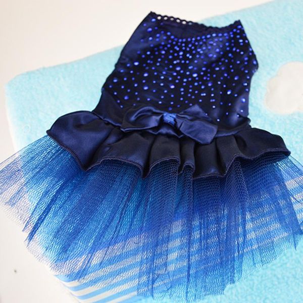

dog apparel pet cat tutu dress rhinestone bowknot party puppy princess wedding clothes to choose