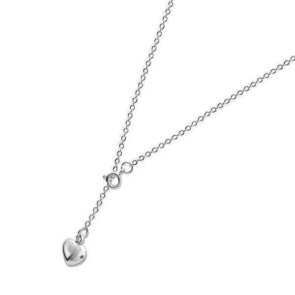 

pendant necklaces mini heart necklace for women stainless steel cute rose gold color jewelry accessories gifts, Silver