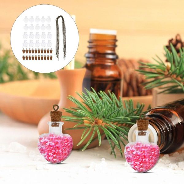 

novelty items 20pcs glass drift bottles mini diy necklaces wishing bottle supply