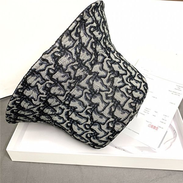 

dr fashion designer letter bucket hat for mens womens foldable caps dark blue fisherman sun visor stingy brim hats folding ladies bowler c, Blue;gray