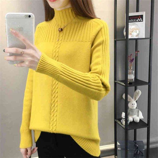 

women's sweaters turtleneck women autumn winter long sleeve knitted pullover female korean loose jumper ladies g284 rw0l, White;black