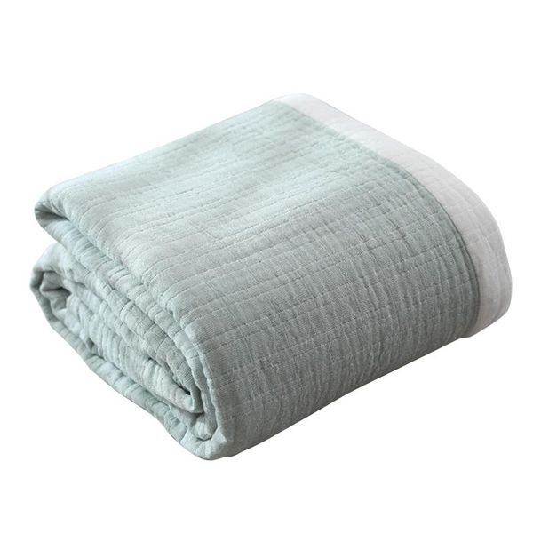 

100% cotton plain blankets for beds napping blanket air conditioning sofa bedspread cover travel sheet throw towel bed