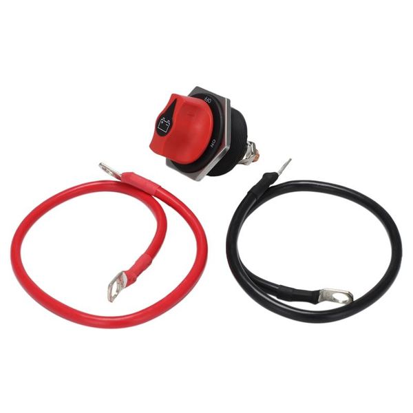 

parts battery isolator switch, 300a disconnect master cutoff for marine boat rv atv utv, with power cable