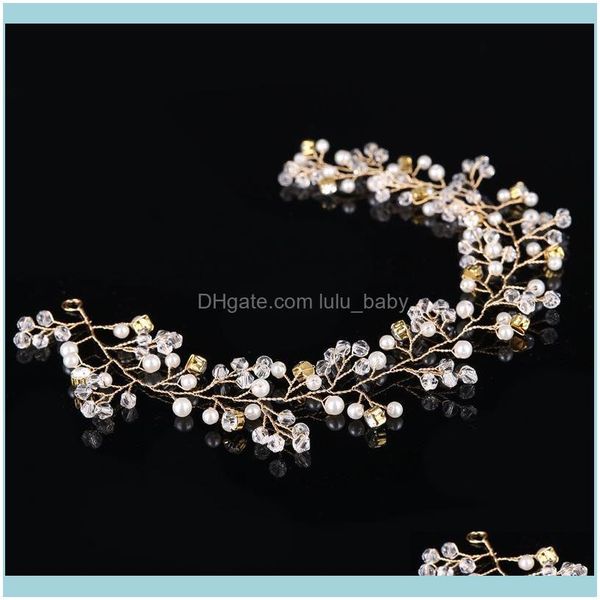 

hair jewelry jewelryhair clips & barrettes handmade bridal crystal rhinestone piece women simulated pearl diy pricess wedding tiara crown ma, Golden;silver