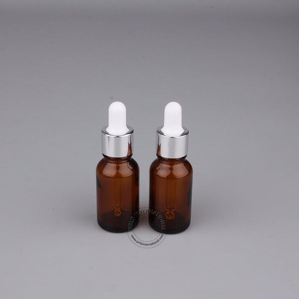 

storage bottles & jars wholesale 15ml/15cc amber glass essential oil bottle 0.5 oz dropper small glassware