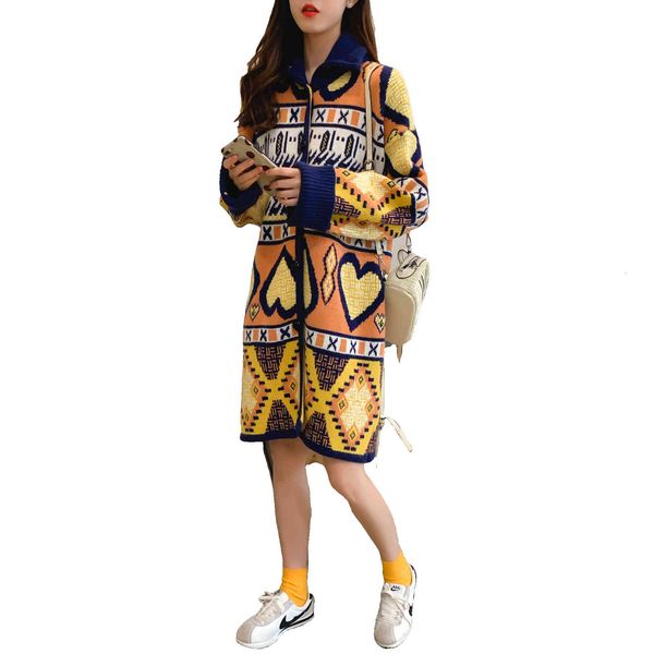 

coat female mesh plus autumn size ol korean temperament cardigan long sleeve lapel jumper, Tan;black