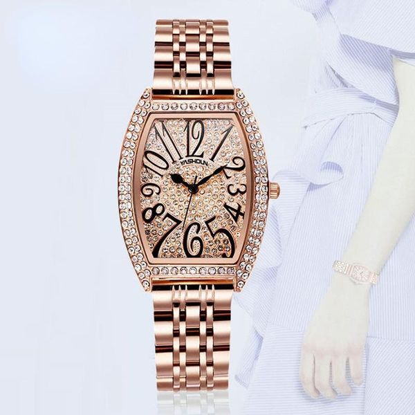 

wristwatches ladies fashion diamond wrist watch women watches luxury brand quartz female clock crystal relogio feminino montre femme, Slivery;brown
