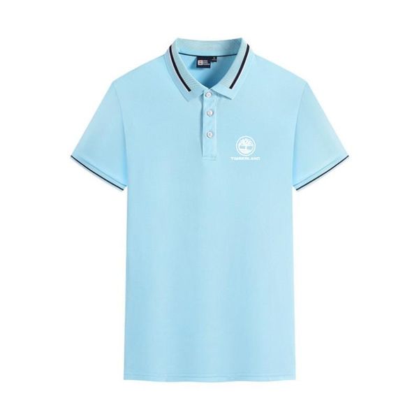 

men's polos shirt summer stitching print lapel high-end t-shirt, White;black