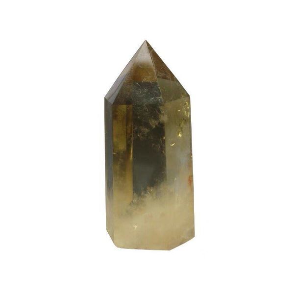 

decorative objects & figurines 1pc natural crystal point citrine healing obelisk yellow quartz wand beautiful ornament for home decor energy