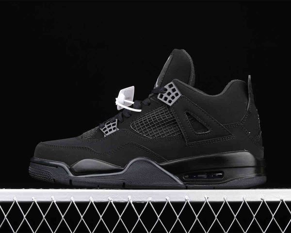 

black cat jumpman 4 4s fashion shoe mens womens basketball shoes