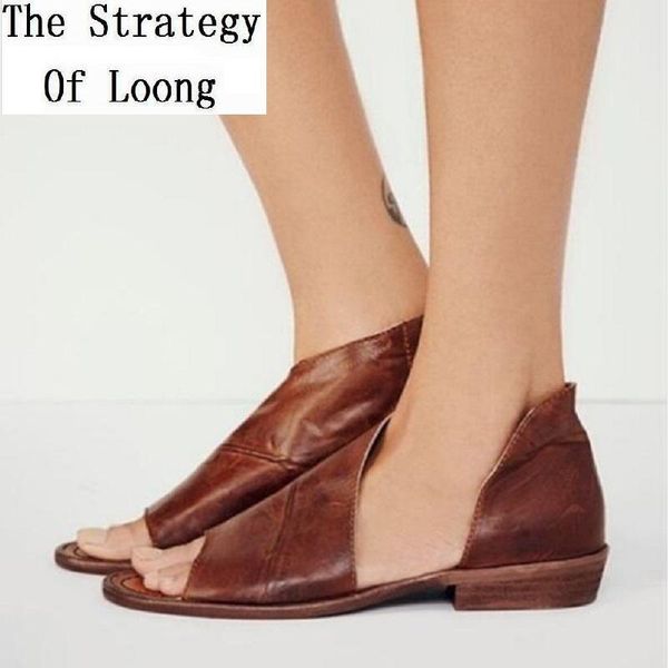 

women summer retro big size shallow irregular shoes ankle wrap casual slip on cover heel thick heels sandals 20211121, Black