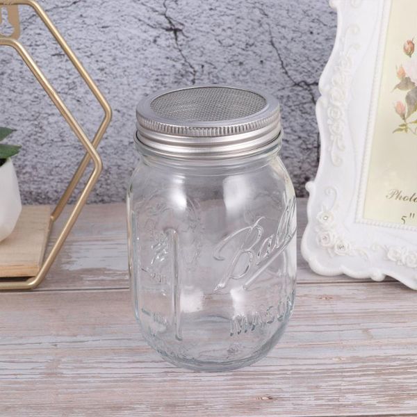 

planters & pots 3pcs glass sprouter jars wide mouth mason seed sprouting jar kit for home kitchen garden (450ml with lid and rack)