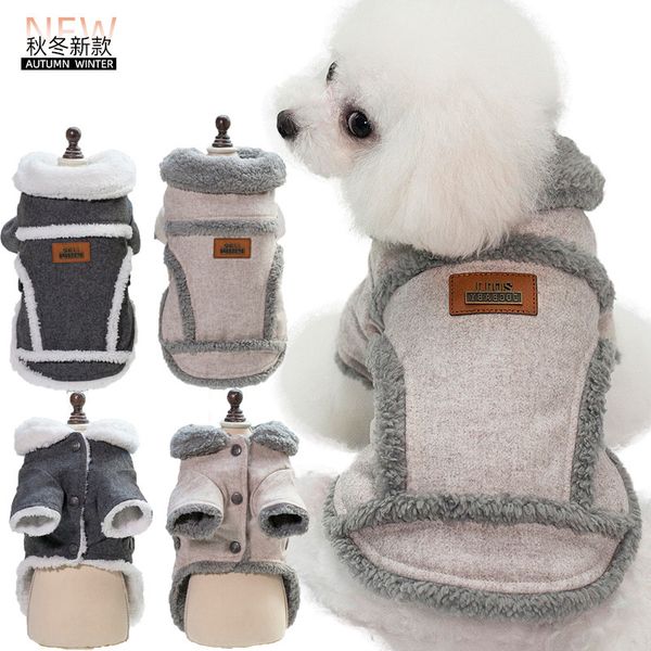 

dog two legged cloth autumn and winter pet fashion warm nordic thickened cotton et