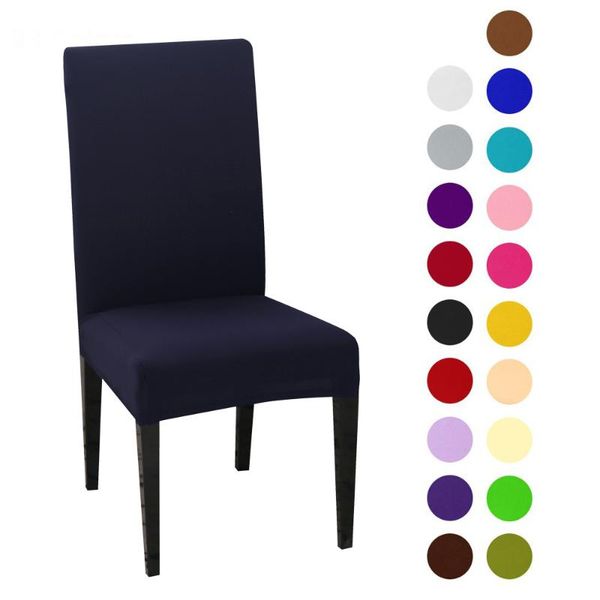 

chair covers 4pcs solid color cover spandex stretch elastic slipcovers white for dining room banquet el kitchen