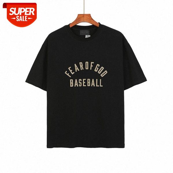 

fog seventh season baseball letter crew neck pullover short sleeve one piece wholesale #qa3e, White;black