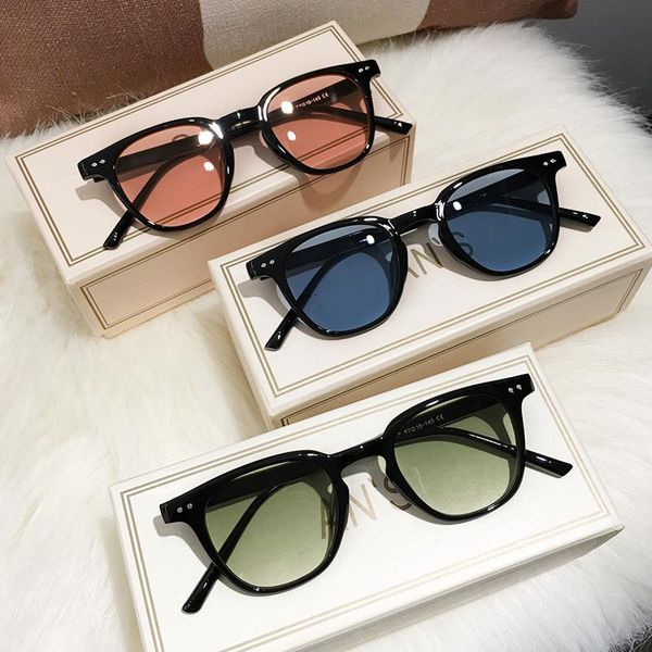 

sunglasses ms 2021 fashion women or man brand designer ocean color sun glasses female sunglass for girl eyewear uv400, White;black