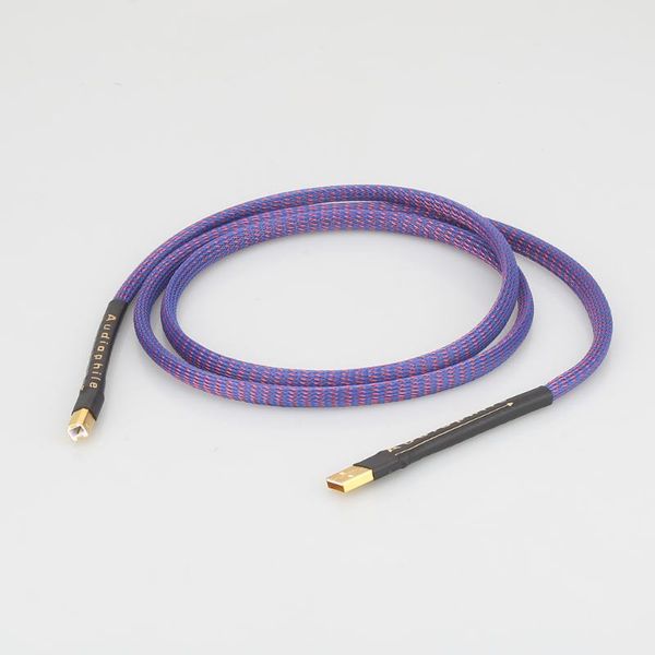 

audio cables & connectors hifi a53+dw27 hi-end copper usb cable data dac a-b