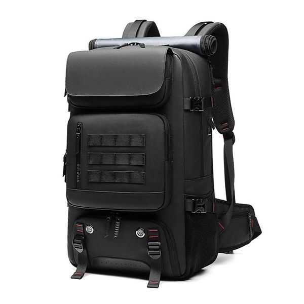 

backpack large capacity traveling bag outdoor waterproof oxford duffel hiking with shoes compartment usb charging bags
