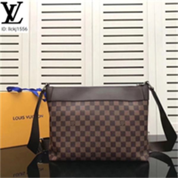 

body brand designer luxury n40003 men's crossbody bag totes with brown chain men handbags bags handles cross shoulder bags bag clutches, Red;black