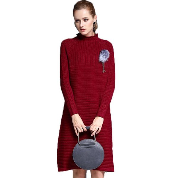 

women dress autumn winter long sleeve sweater female pullover knitted solid plus size pull femme a657 women's sweaters, White;black