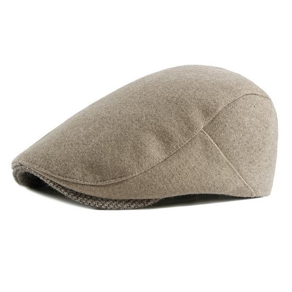 

berets ldslyjr 2021 cotton autumn and winter solid sboy caps flat peaked cap men women painter beret hats 11, Blue;gray