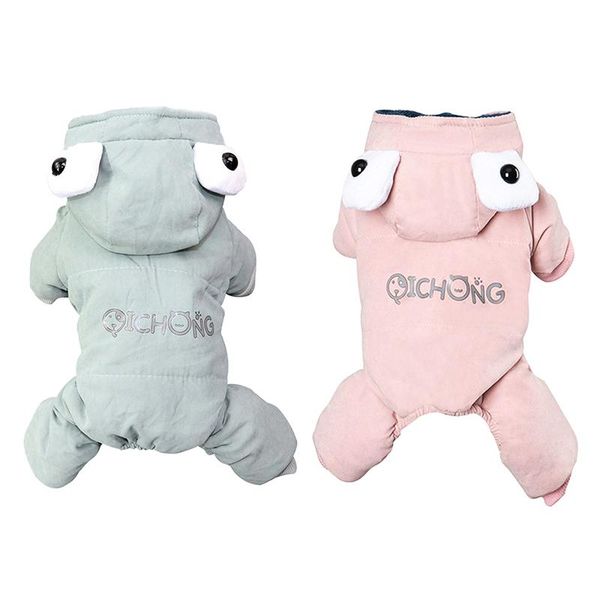 

pet dog clothes winter warm coat jumpsuit thicken clothing hoodies for yorkshire teddy dogs costume est apparel