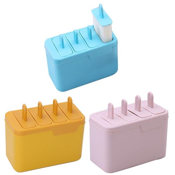 

baking moulds 4 pieces molds easy release bpa-maker homemade ice- mold reusable dessert ice cream