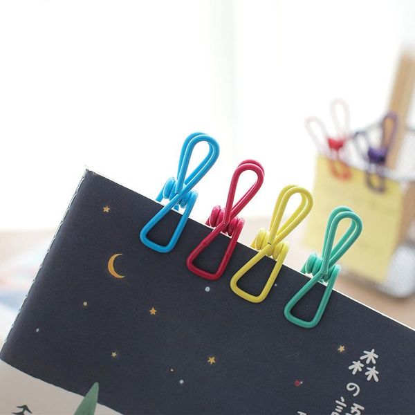 

clothing & wardrobe storage 10 pcs/lot fish clip metal binder clips notes letter paper office organizer supplies clothespins decorative for
