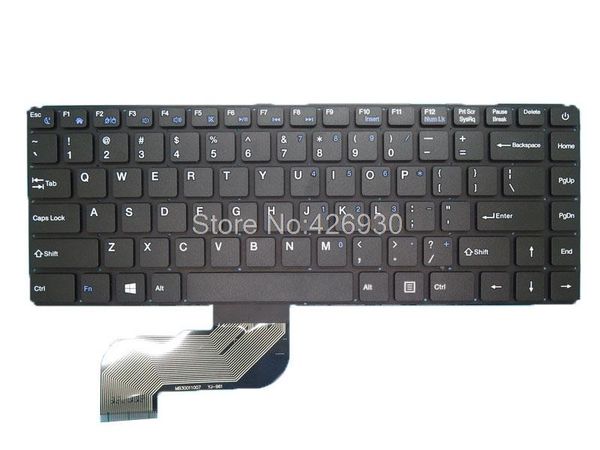 

keyboards lapkeyboard for jumper ezbook s5 14' mb30011007 yj-961 english us black no frame empty 2 pins with power button