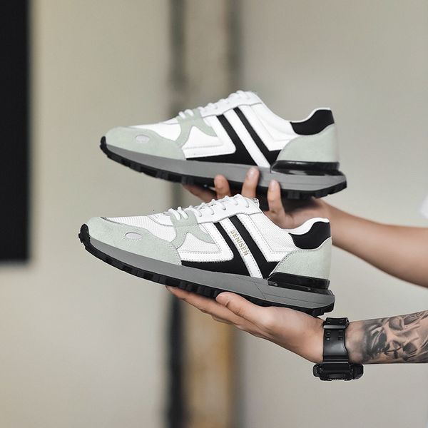 

2021 autumn and winter casual breathable military sports labor protection dad's men's forrt gump fashion sho, Black