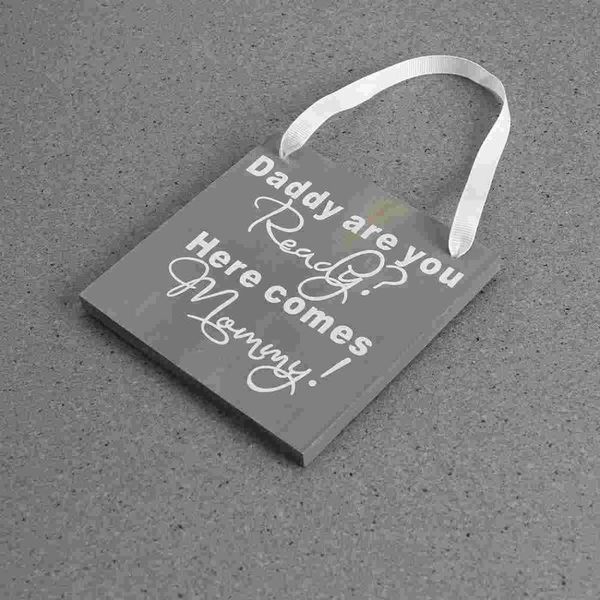 

party decoration wood wedding gift plaque daddy are you ready here comes mommy sign