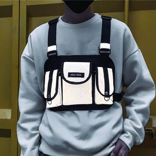 

backpack fashion chest rig waist bag hip hop streetwear functional tactical cross shoulder bags bolso kanye west