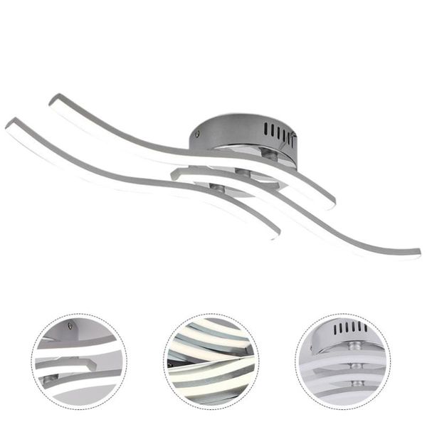 

wall stickers led ceiling lamp wave shape light for living room kitchen bathroom bedroom
