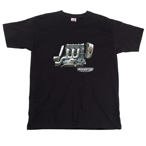 

triumph rocket 3 tshirt triumph motorcycle tee rocket engine tshirt, White;black